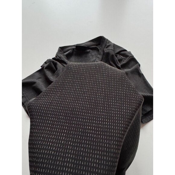 ARC'TERYX Rho Black Grey Check Jersey Short Sleeve Crew Neck T-Shirt, Size L - Picture 7 of 9